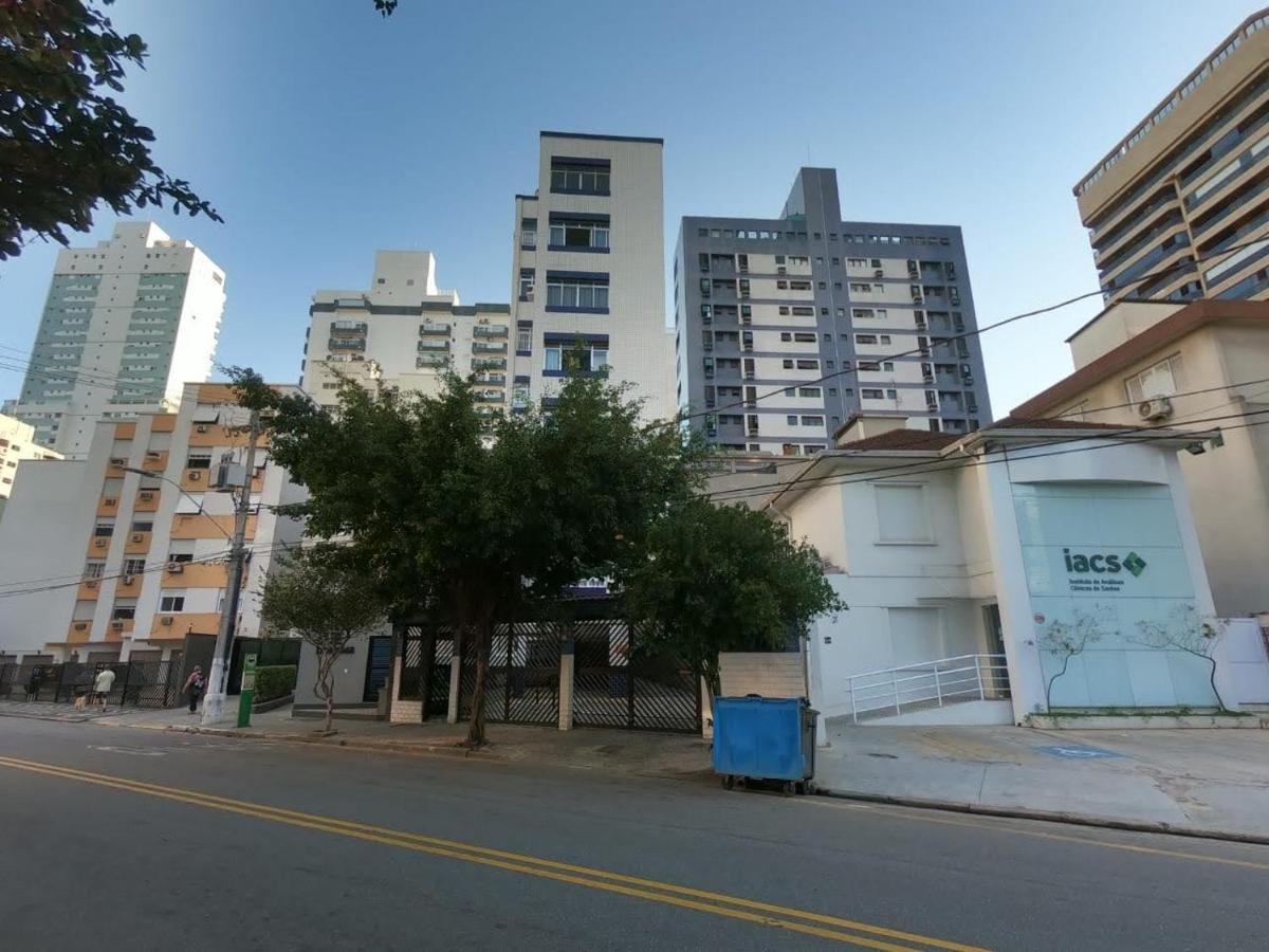 Sala living em prédio Familiar na Av da Praia Santos (Sao Paulo) Exterior foto